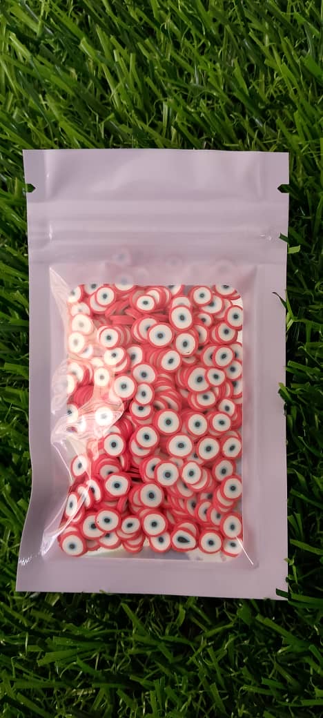 Fimo Ojo Turco Rojo