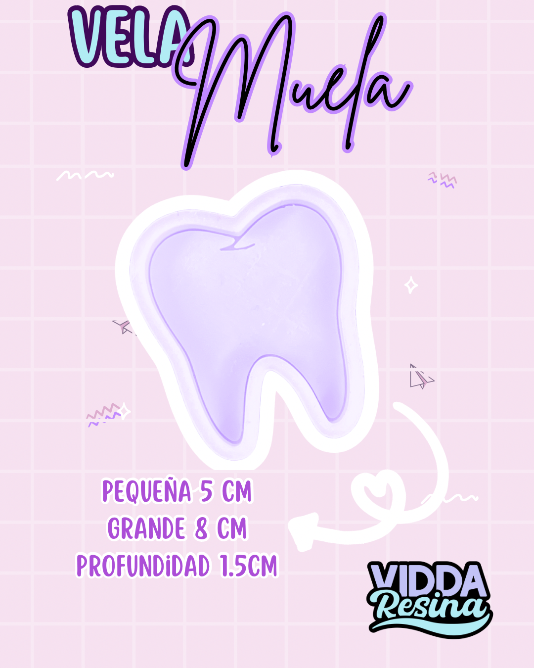 Molde Muela Pequena Mvel